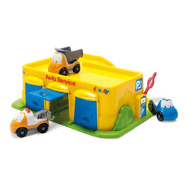 Dantoy Classic FunCars Garage and 3 cars