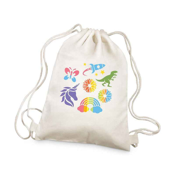 4M KidzMaker Stencil Backpack Printing Kit