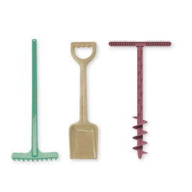 Dantoy Blue Marine Toys Sand Drill, Shovel & Rake Set