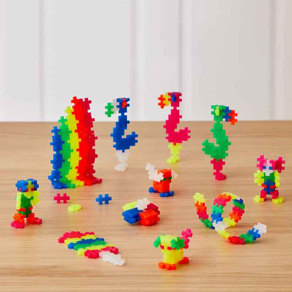 Plus-Plus Neon Mix Building Blocks Tube 100pcs