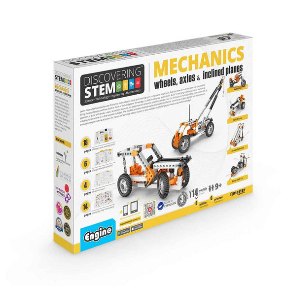 Engino Discovering STEM Wheels, Axles & Inclined Planes Kit