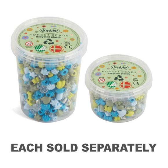 Dantoy Pastel Recycled Beads Forest Colours