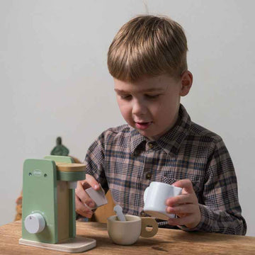 Dantoy Playful Wood Coffee Machine