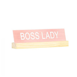 Say What Desk Sign with Base - 0