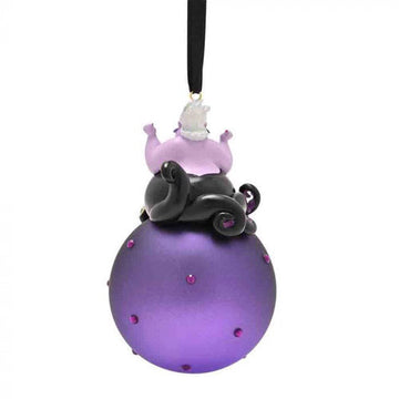 Disney Christmas Ursula on Glass Bauble - 0