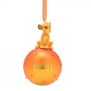 Disney Christmas Simba on Glass Bauble-1