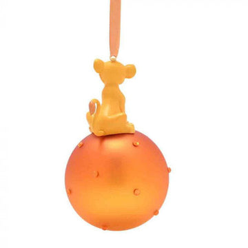 Disney Christmas Simba on Glass Bauble - 0