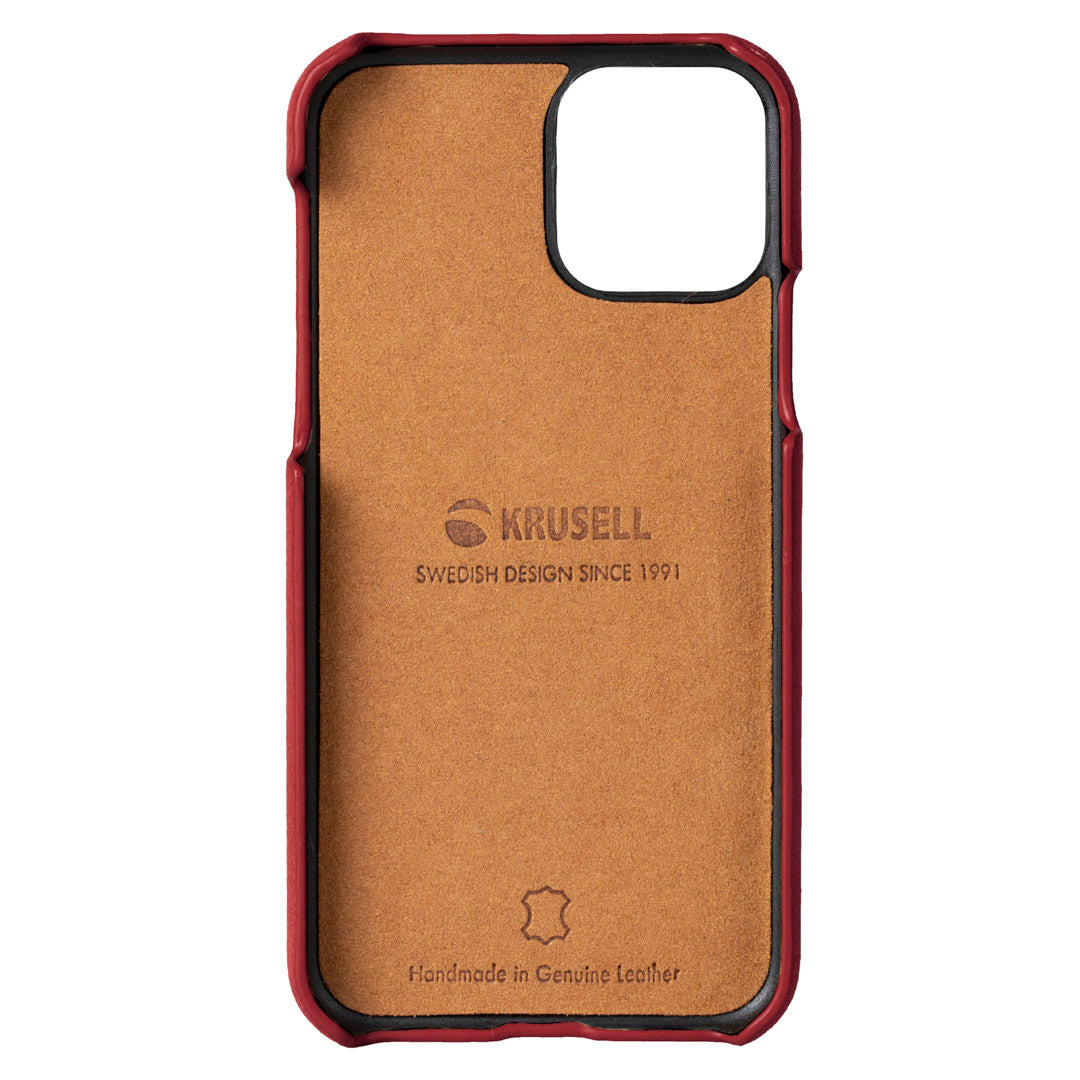 Étui krusell sunne cardcover pour iphone 11 pro max rouge vintage 61795