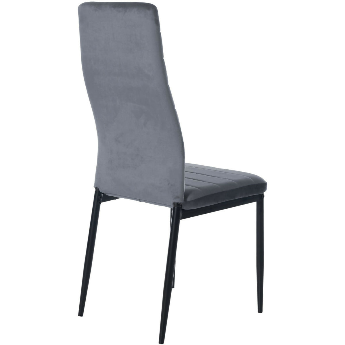 Chaise mayfair velours - gris clair