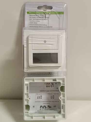 Minuterie de retour client Ecost avec compte à rebours et fonction aléatoire, minuterie hebdomadaire numérique encastrée pour