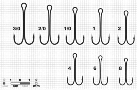 Dvišakiai Kabliukai Kujira 520 Bn Nr.4, 10 vnt.
