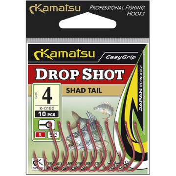 Hameçons kamatsu drop shot shad tail bln no.1