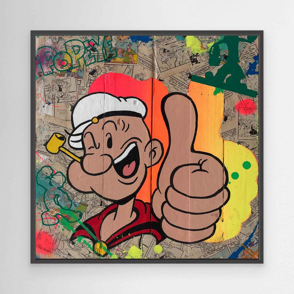 Popeye reproduction officielle sur toile de l'œuvre