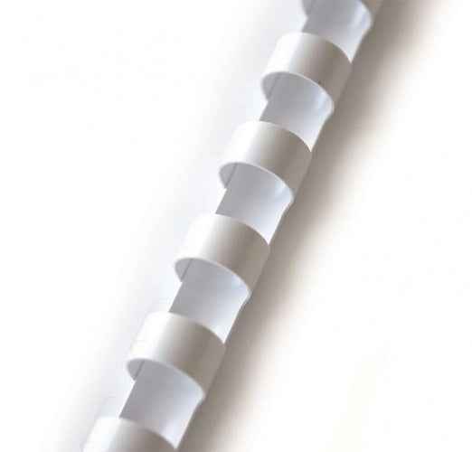 Spirale pour reliure Forpus plastique 10 mm, 100 pièces, blanc