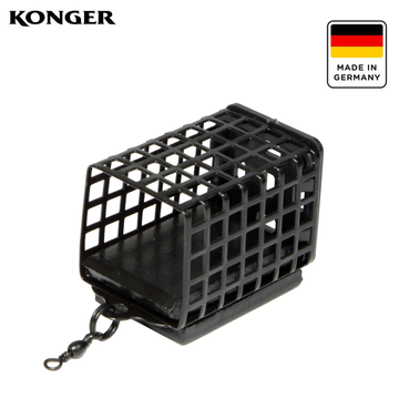 Mangeoire rectangulaire en métal avec fond fermé KOGER Standard 60g.