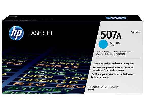 Cartouche HP n° 507Y cyan (CE401Y)