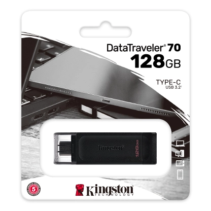 Kingston 128GB USB-C 3.2 Gen 1 DataTraveler 70