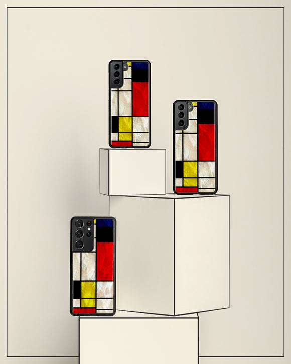 Coque iKins pour Samsung Galaxy S21+ Modrian noir