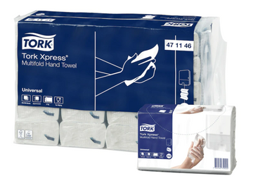 Leaflet towel paper Tork Xpress Multifold Universal H2 2 layers., 23,4 x 21,3 cm (20 pcs)
