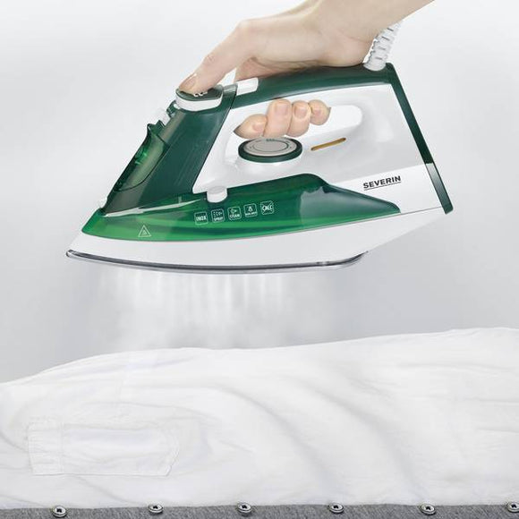 Severin BA 3261 iron Steam iron Ceramic soleplate 2400 W White, Green