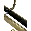 2 poignées de porte sur plaque CARINA, Sans trou pour pièce à vivre, Finition laiton patiné, Entraxe stand 195 mm