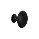 Bouton de meuble CONVEXE, Finition zamak noir