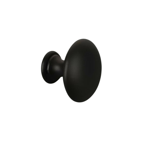 Bouton de meuble CONVEXE, Finition zamak noir