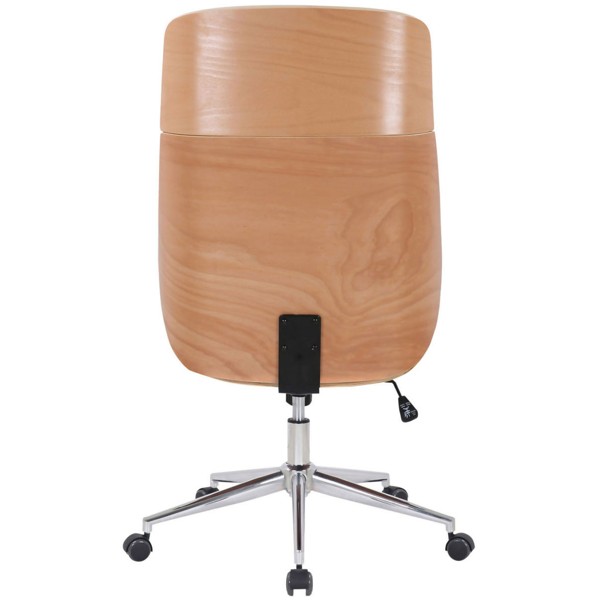 Fauteuil de bureau Varel - Bois naturel - Noir