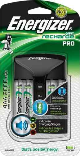 Chargeur de batterie ENERGIZER Pro ACU HR6 POW + 2 piles AA 2000 mAh