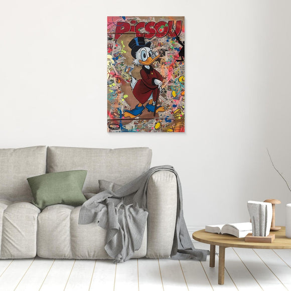 Picsou impression sur toile de l'œuvre originale de Vincent STREIFF