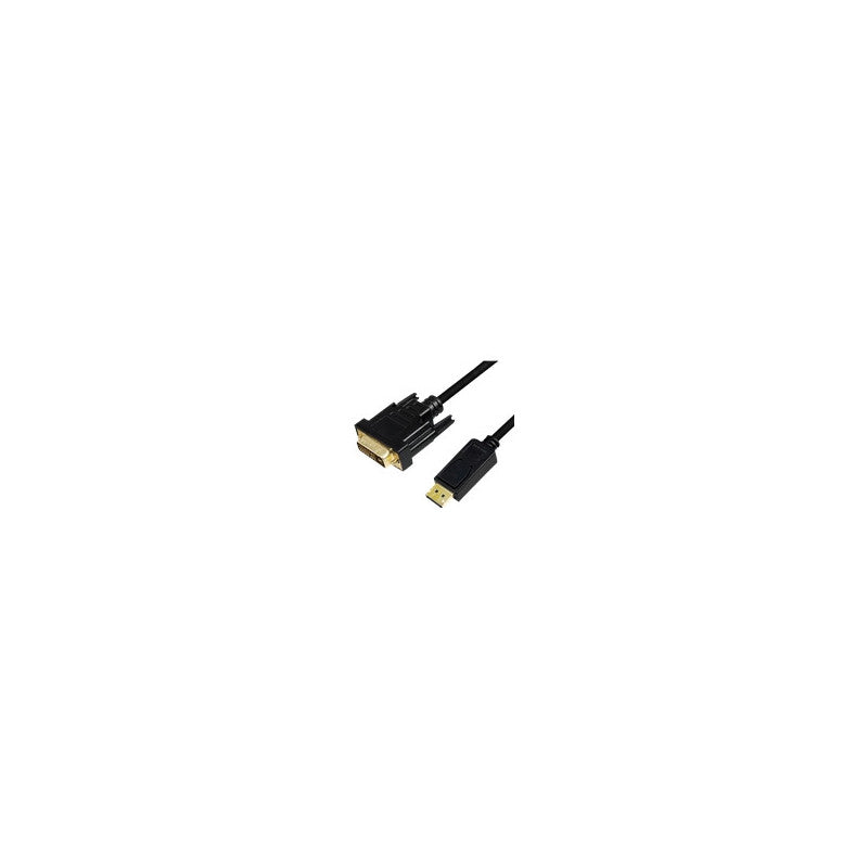 Câble displayport 1.2 vers dvi 24+1 1 m noir
