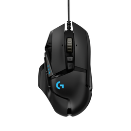 Logitech G502 HERO Wired Gaming Mouse, USB Type-A, Optical, 25600 DPI, Black