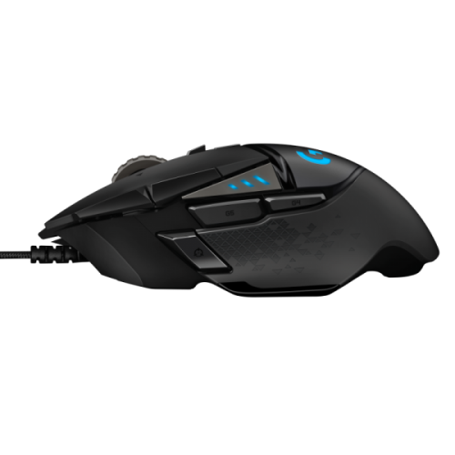 Logitech G502 HERO Wired Gaming Mouse, USB Type-A, Optical, 25600 DPI, Black