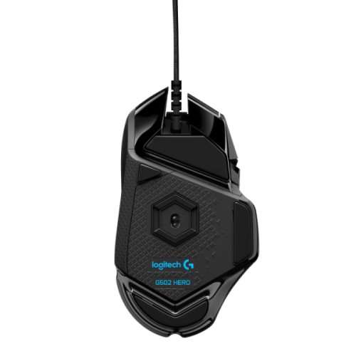 Logitech G502 HERO Wired Gaming Mouse, USB Type-A, Optical, 25600 DPI, Black