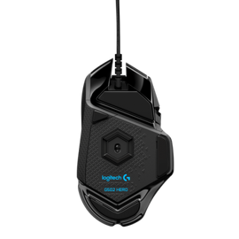 Logitech G502 HERO Wired Gaming Mouse, USB Type-A, Optical, 25600 DPI, Black - 0