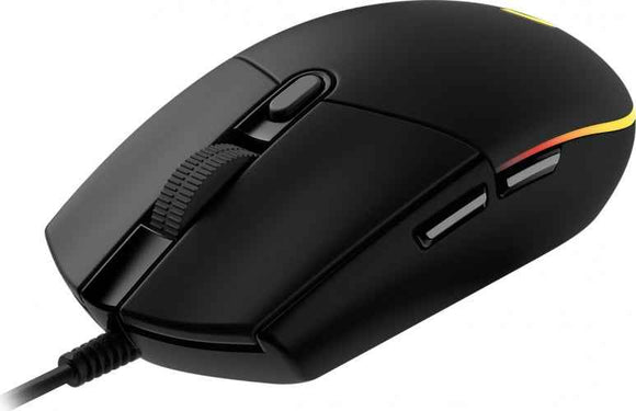 Logitech G102 LIGHTSYNC Wired Gaming Mouse, USB, 8000 DPI, Black