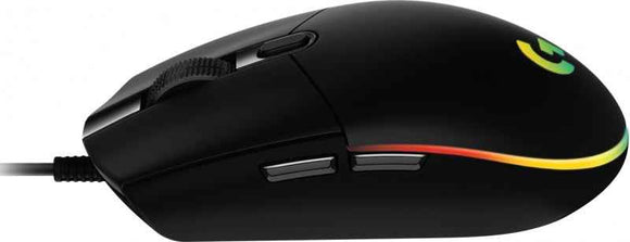 Logitech G102 LIGHTSYNC Wired Gaming Mouse, USB, 8000 DPI, Black