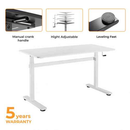 Table réglable en hauteur Up Up Loki Blanc