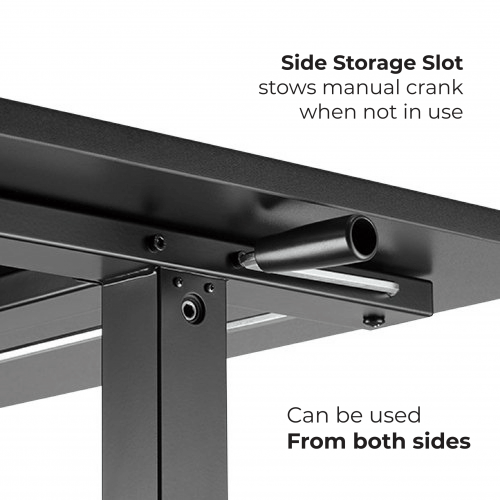 Adjustable Height Table Up Up Loki Black