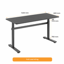 Adjustable Height Table Up Up Loki Black-2