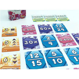 Math Rush Fractions Decimals & Percents Board Game - 0
