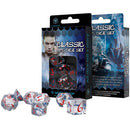 Q Workshop Classic RPG Transparent Red Elven Dice Set of 7-2