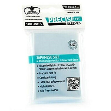 Ultimate Guard Precise-Fit Card Sleeves Japanese Size 100pcs