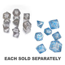 Q Workshop Elvish Dice Translucent Set of 7-1
