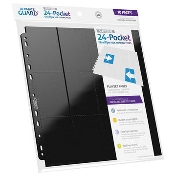 Ultimate Guard 24 Pocket QuadRow Side-Loading Pages Folder - 0