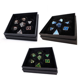 LPG Metal RPG Serif Dice Set - 0