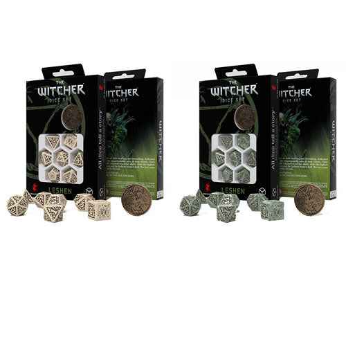 Q Workshop The Witcher Leshen 7-Pieace Dice Set with Coin