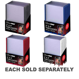 Ultra Pro Coloured Border Toploader Card Holder 25pcs (3x4in)
