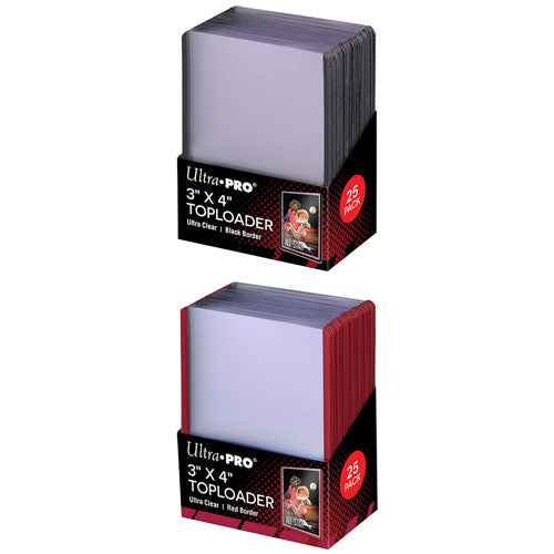Ultra Pro Coloured Border Toploader Card Holder 25pcs (3x4in)