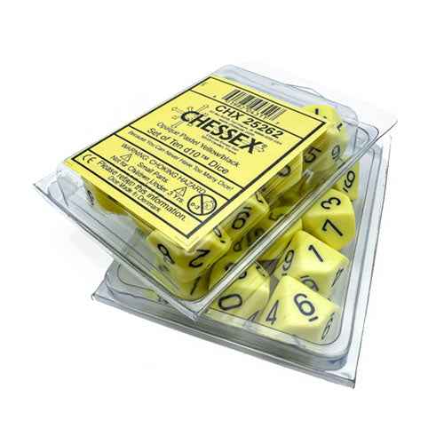 Chessex Opaque Pastel D10 Dice Set